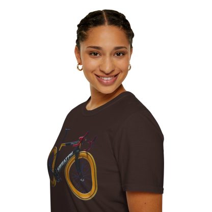 Road Cycle Unisex Softstyle T-Shirt - Image 70