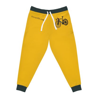 Yellow with Charcoal Athletic Joggers (AOP)