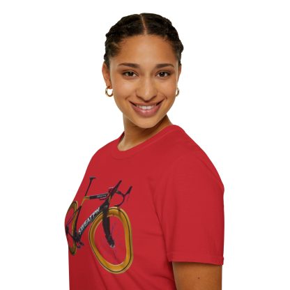 Road Cycle Unisex Softstyle T-Shirt - Image 100
