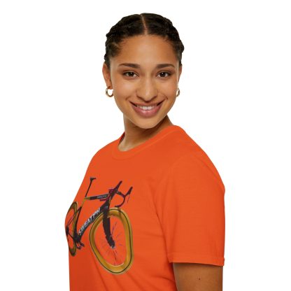 Road Cycle Unisex Softstyle T-Shirt - Image 58