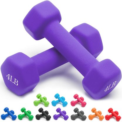 Portzon Weights Dumbbells 10 Colors Options Compatible with ...