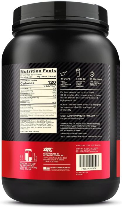 Optimum Nutrition (ON) Gold Standard 100% Whey Protein Powde... - Image 4