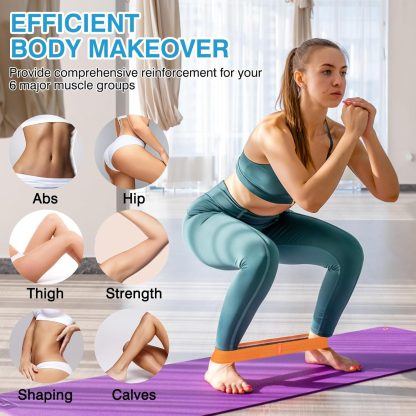 Hip Resistance Bands Exercise Workout Bands Non Slip Cloth H... - Image 6