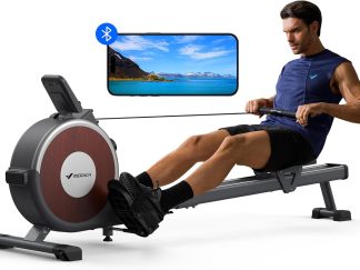 MERACH Rowing Machine, Magnetic Rower Machine for Home, 16 L...