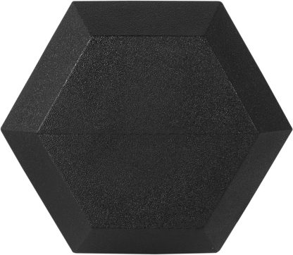 Signature Fitness Premium Rubber Coated Hex Dumbbell Weight ... - Image 5