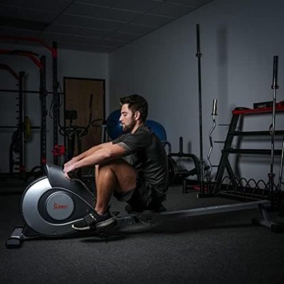 Sunny Health & Fitness Magnetic Rowing Machine with 53.4" Ex... - Image 8