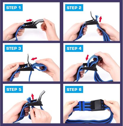 Booty Bands, Blood Flow Restriction Bands for Women/Men, Adj... - Image 3