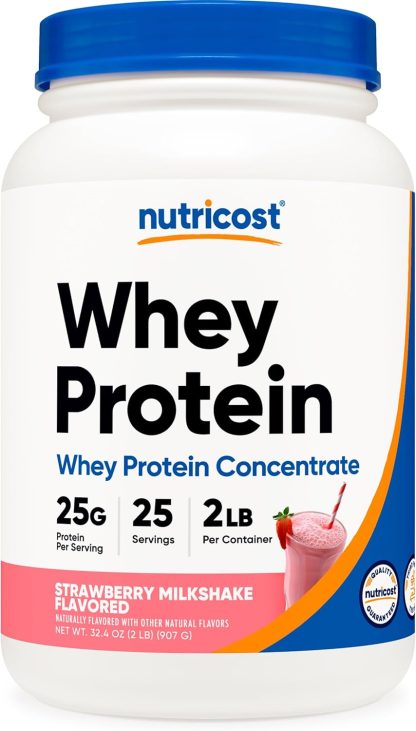 Nutricost Whey Protein Concentrate (Strawberry Milkshake) 2L...