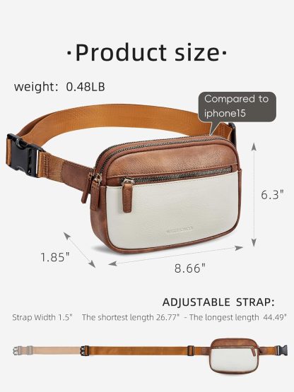 WESTBRONCO Fanny Packs for Women, Fashion Waist Packs with A... - Image 4