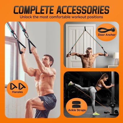 Renoj Resistance Bands with Handles, Exercise Bands Resistan... - Image 6