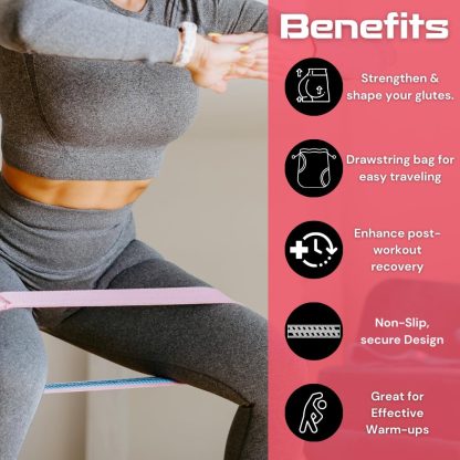 Hip Bands for Working Out - Exercise Bands, Workout Bands fo... - Image 6