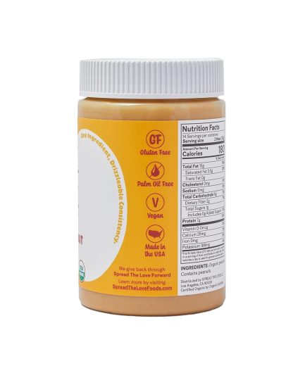 Spread The Love NAKED Organic Peanut Butter, 16 Ounce (Organ... - Image 3