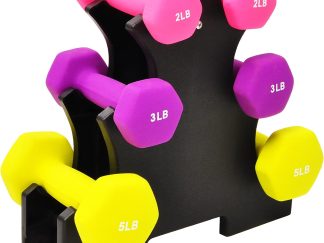 Signature Fitness Neoprene Dumbbell Hand Weights, Anti-Slip,...