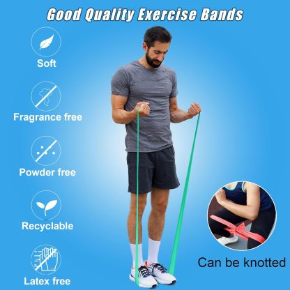 Resistance Bands for Working Out, Physical Therapy Bands, El... - Image 5