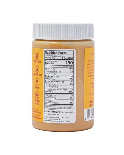 Spread The Love NAKED Organic Peanut Butter, 16 Ounce (Organ... - Image 2