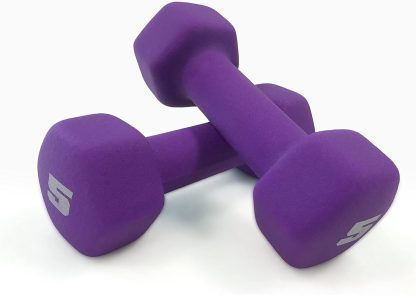 CAP Barbell Black Neoprene Coated Dumbbell Weights | Set - Image 4