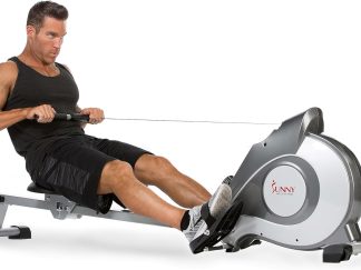Sunny Health & Fitness Magnetic Rowing Machine with 53.4" Ex...