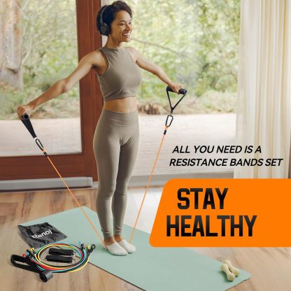 Renoj Resistance Bands with Handles, Exercise Bands Resistan... - Image 5