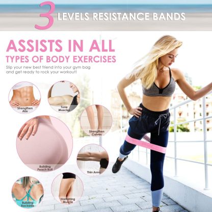 Resistance Bands for Legs and Butt, Fabric Exercise Bands Se... - Image 5