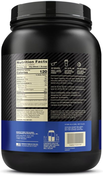 Optimum Nutrition Gold Standard 100% Micellar Casein Protein... - Image 9