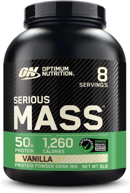 Optimum Nutrition Serious Mass, Weight Gainer Protein Powder...