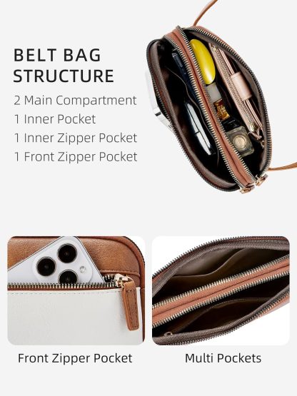 WESTBRONCO Fanny Packs for Women, Fashion Waist Packs with A... - Image 3
