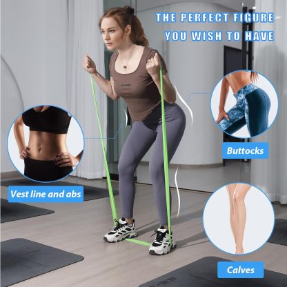 Resistance Bands for Working Out, Physical Therapy Bands, El... - Image 2