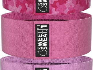 Sweet Sweat Hip Bands and Resistance Set with 3 Levels of Re...