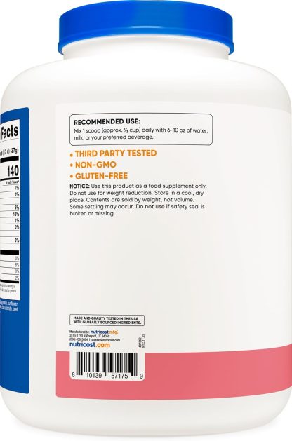 Nutricost Whey Protein Isolate (Strawberry Milkshake) 5LBS - Image 5