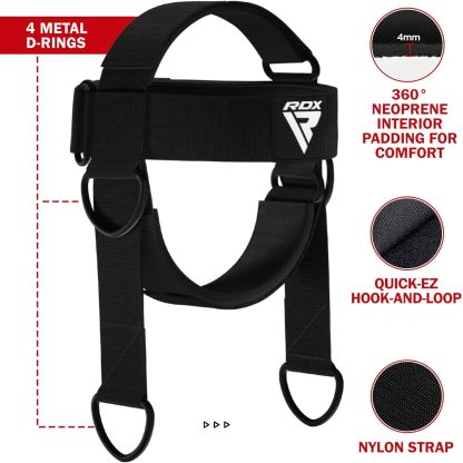 RDX Neck Harness Weight Lifting Training, Head Harness Exerc... - Image 3