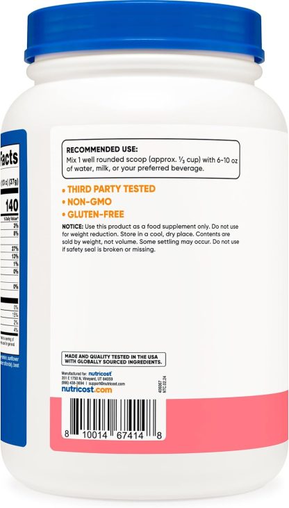 Nutricost Whey Protein Concentrate (Strawberry Milkshake) 2L... - Image 4