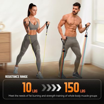 Renoj Resistance Bands with Handles, Exercise Bands Resistan... - Image 4