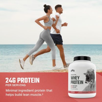 Levels Grass Fed Whey Protein Powder, No Artificials, 24G of... - Image 3