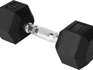 Yes4All Chrome Grip Encased Hex Dumbbells – Hand Weights Wit...