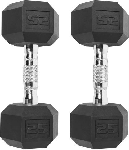 CAP Barbell Coated Dumbbell Set | 50lbs, 100lbs, 150lbs | Mu...