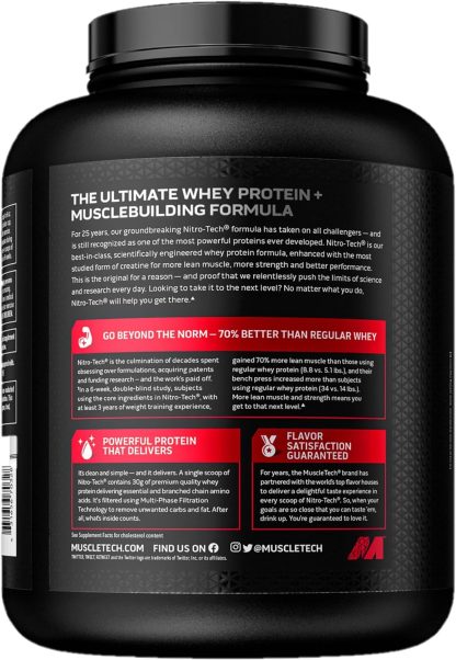 Muscletech Whey Protein Powder (Milk Chocolate, 4 Pound) - N... - Image 3