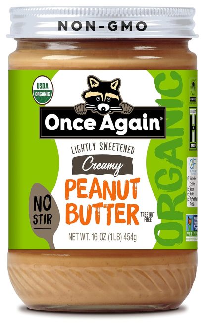 Once Again Organic Creamy Peanut Butter, 16oz - No Stir - Li...