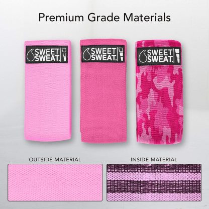 Sweet Sweat Hip Bands and Resistance Set with 3 Levels of Re... - Image 2
