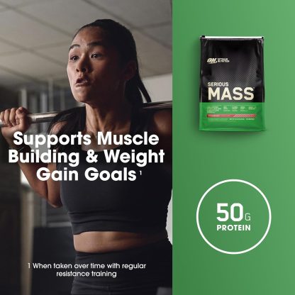 Serious Mass Strawberry Weight Gain Protein Powder | 12 lbs - Image 5