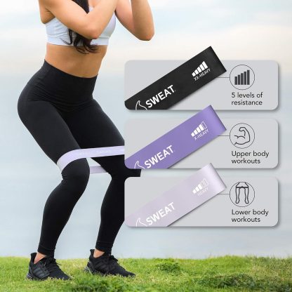 Sweet Sweat Mini Loop Resistance Bands - Set of 5 | Exercise... - Image 5