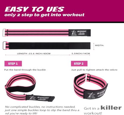 BFR Occlusion Bands for Women Glutes,Blood Flow Restriction ... - Image 6