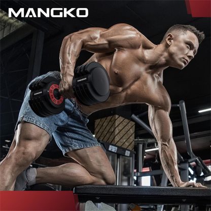 Mangko Adjustable Dumbbell 55LB Single Dumbbell 5 Weight Opt... - Image 7