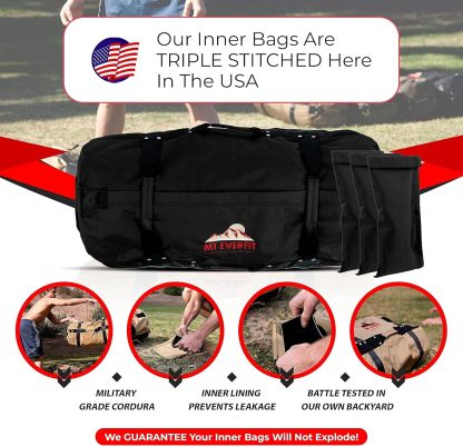 Sandbag Workout Bag & Sandbag Kettlebell Set - Heavy Duty Fu... - Image 2