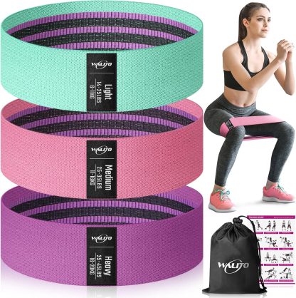 WALITO Resistance Bands for Legs and Butt, Fabric Exercise L...