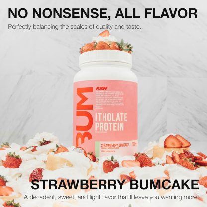 RAW Whey Isolate Protein Powder, Strawberry BumCake (CBUM It... - Image 3