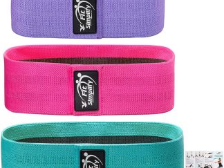 Fit Simplify Non Slip Fabric Resistance Hip Bands, Set of 3