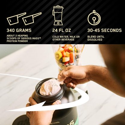 Optimum Nutrition Serious Mass, Weight Gainer Protein Powder... - Image 6