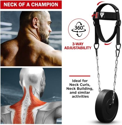RDX Neck Harness Weight Lifting Training, Head Harness Exerc... - Image 2