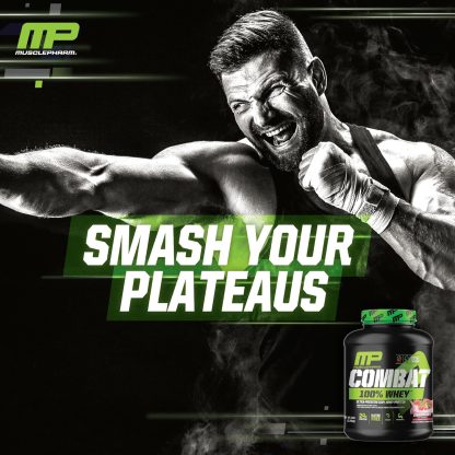 MusclePharm Combat 100% Whey Protein Powder, Strawberry Crea... - Image 6