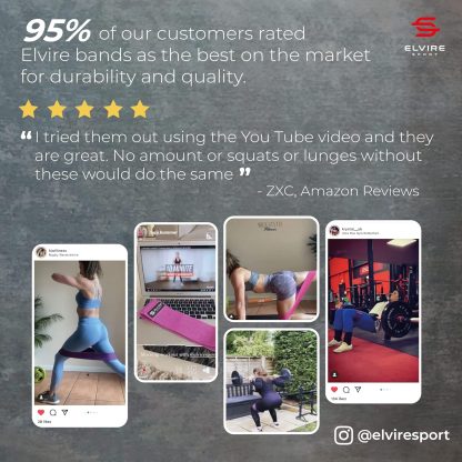 ELVIRE Fabric Resistance Bands for Working Out | Exercise Ba... - Image 5